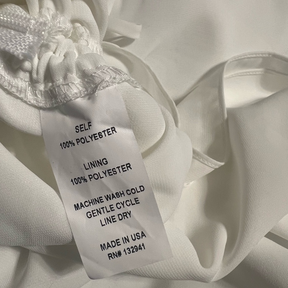 Amanda Uprichard Garcia Mini Dress White Ivory Multiway Tie Open Back Cinched S - Picture 8 of 9